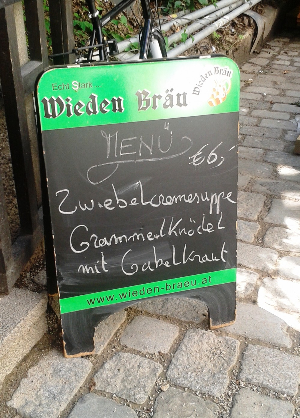 Wiedenbräu Beispiel Mittagsmenü - Wieden Bräu - Wien