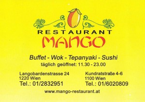 Mango Visitenkarte - Mango - Wien