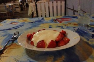 Erdbeeren mit Mascarponecreme - Il Mare - Wien