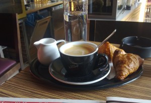 ...die gratis Croissants von dem erwähnten Feiertag  - Cafe Libelle - Wien