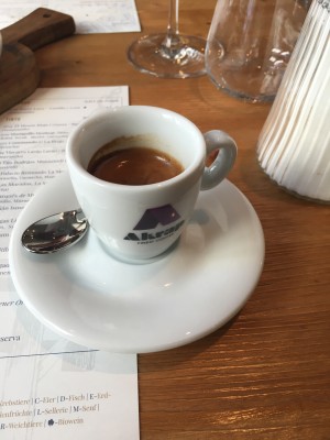 Kurzer Espresso, perfekt