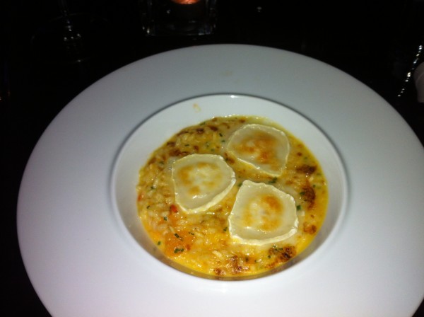 Kürbis Chilli Risotto mit Schafskäse gratiniert - Albertina Passage - Dinner Club - Wien