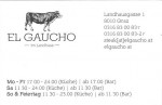 Visitenkarte - El Gaucho - Graz