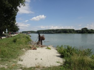 Blick auf die Donau - Humer's Uferhaus - Orth an der Donau
