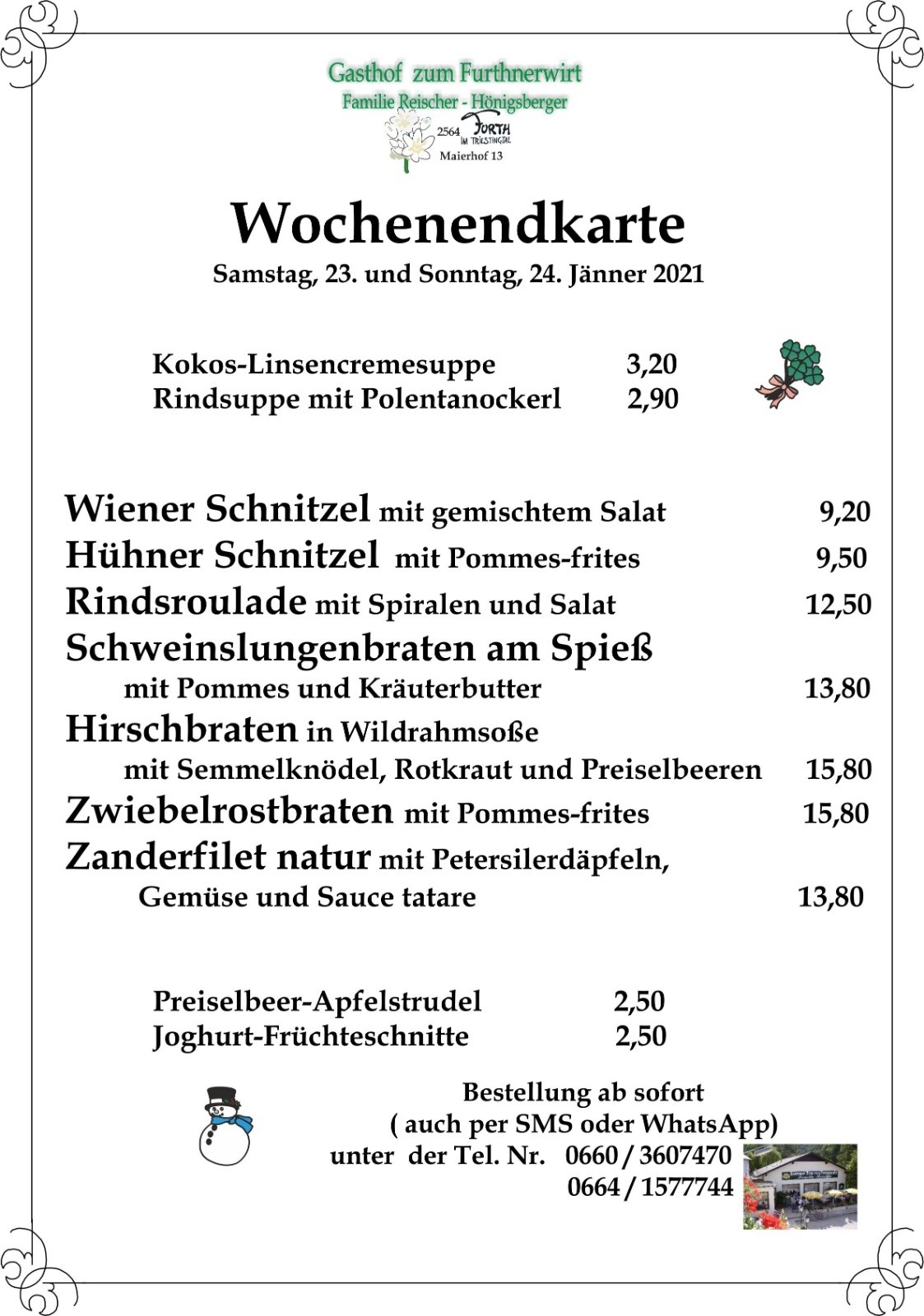 Gasthof-Pension "Furthnerwirt" - Furth/Triesting