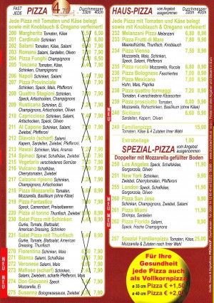 Pizza Vienna Flyer Seite 4 - Pizza Vienna - Wien