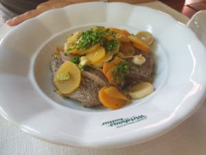 Gekochtes Rindfleisch