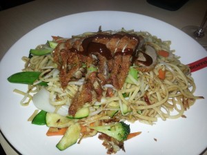 Fried Noodles with Crispy Duck