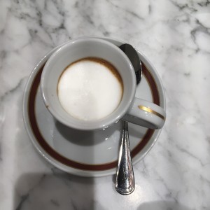 Espresso Macchiato, EUR 3,50 - Sacher Eck' - Wien