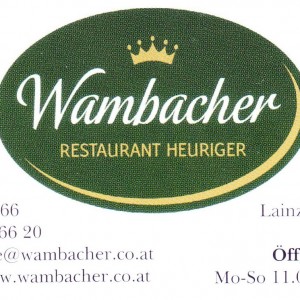 Wambacher - Visitenkarte - Wambacher - Wien