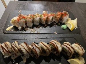 Sushi - Spicy Tuna &amp; Beef Asparagus