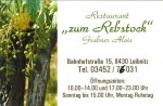 Visitenkarte - Zum Rebstock - Leibnitz