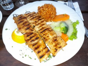 Souvlaki vom Schwein - Akropolis - Baden