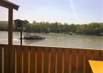 Der Blick auf die schöne blaue Donau und die Rollfähre bei Korneuburg ist ... - Sunset - Korneuburg