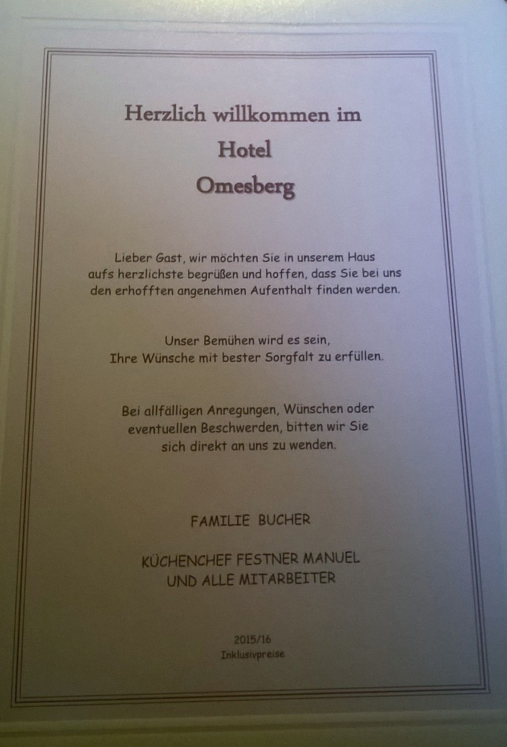 Restaurant Hotel Omesberg - Lech