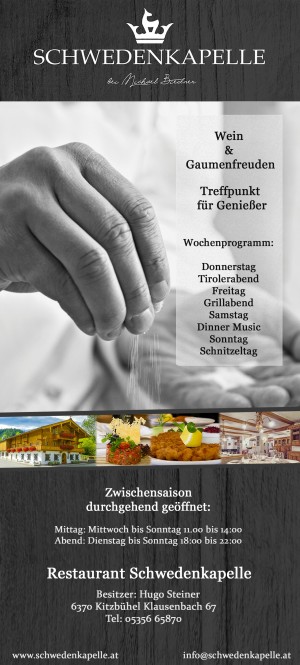 Restaurant Schwedenkapelle 2016 - Schwedenkapelle - Kitzbühel
