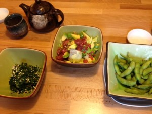 Thunfisch-Tartar, Horensu Salat und einmal Edamame - Kojiro - Wien