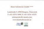 Visitenkarte - Restaurant Hotel Schwärzler - Bregenz