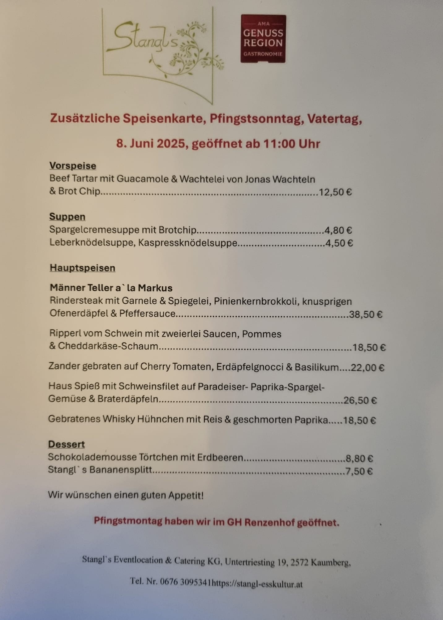 Stangls Eventlocation & Catering - Untertriesting
