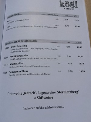 Weingut Buschenschank Kögl - Ratsch an der Weinstraße