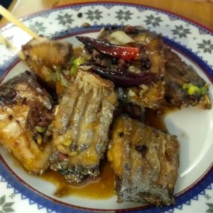 Gan Shao Dai Yu, geratene Haarschwänze (eine Raubfischart aus dem Meer. ... - Tofu & Chili - Wien