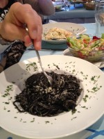 Spaghetti al nero di seppia - Fischrestaurant Abbazia - Klagenfurt