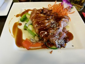 Crispy Duck in Teriyaki Sauce 