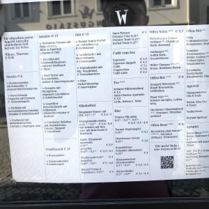 Speisekarte - Weiss - Bregenz