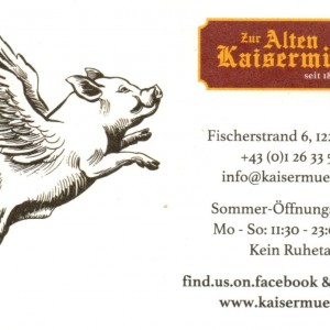 Zur Alten Kaisermühle - Visitenkarte
