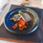 Gebratenes Filet vom Wolfsbarsch mit mediterranem Gemüseragout - Garten Hotel Ochensberger - St. Ruprecht an der Raab