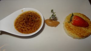 Creme brulee von der Entenleber mit Brioche und Quittenmus - Zwischenbrückenwirt - Wien