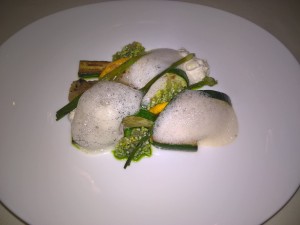 Zucchini / Ricotta / Jungzwiebel