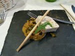 Gruß aus der Küche - Lachsterrine mit Currykürbis - Das Grambacher - Grambach