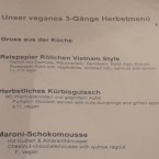 Veganes 3-Gänge Herbstmenü - Hollerei - Wien