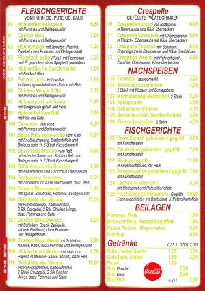 Pizza Vienna Flyer Seite 3 - Pizza Vienna - Wien