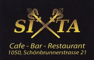 Sixta - Visitenkarte - Sixta - Wien