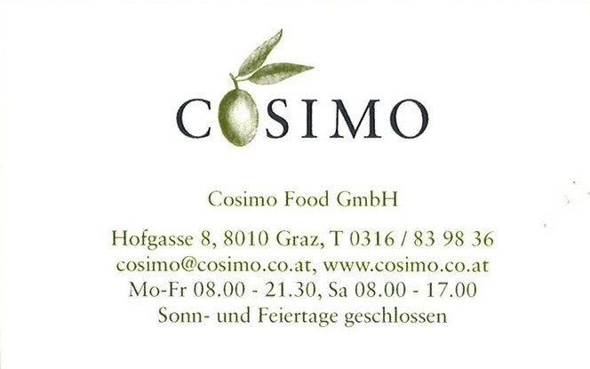 Visitenkarte - Cosimo - Graz