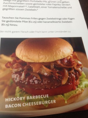 Hickory Burger im der Speisekarte
... sieht sich nicht ganz ähnlich!!!
das ... - Hard Rock Cafe - Wien