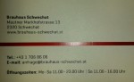 Brauhaus Schwechat - Visitenkarte