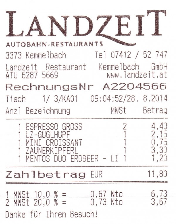 Landzeit Autobahn-Restaurant Kemmelbach - Kemmelbach