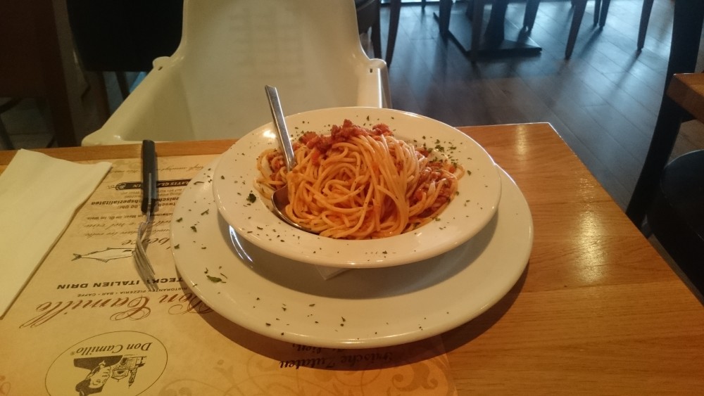 Kinderportion Spaghetti Bolognese - Pizzeria Don Camillo - Wien