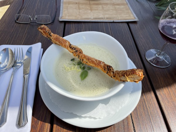 Spargelcremesuppe, wunderbar. - Prankl - Schiffmeisterhaus - Spitz