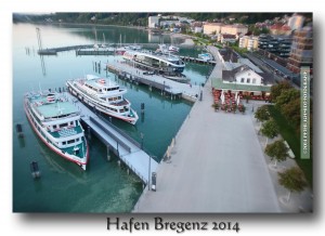 Der Hafen Anfang April 2014 - Hafenrestaurant - Bregenz
