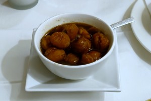 Zur Goldenen Kugel - Glasierte Maroni, sehr gute Ergänzung zum Gansl