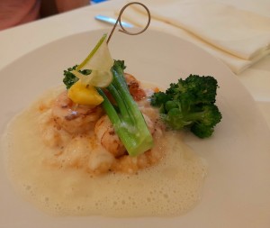 Scampi, Zitronenschaum, Tomatenrisotto, Wilder Brokkoli - Avita Resort - Bad Tatzmannsdorf