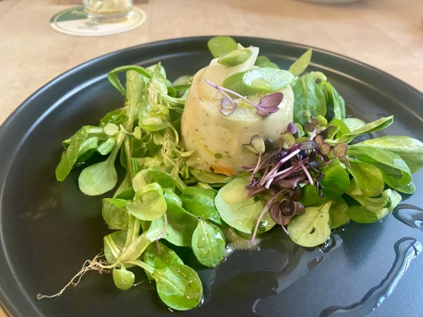 Spargelterrine mit Lachsforelle - fein abgeschmeckte Vorspeise um 8€ - Heidenkummer - Wien
