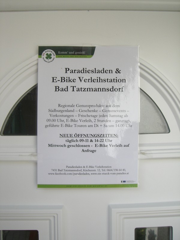 Paradiesladen - Bad Tatzmannsdorf