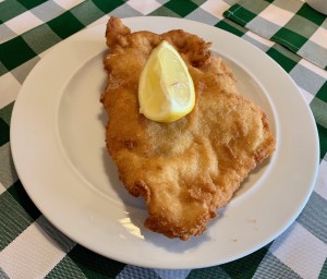 Cordon Bleu vom Schwein, eh brav.