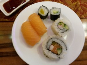 Sushi vom Buffet