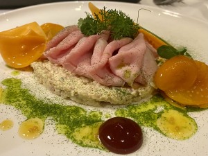 Räucherfisch-Rilette mit Kalbstafelspitz und Aromaten - Duspara - Wien